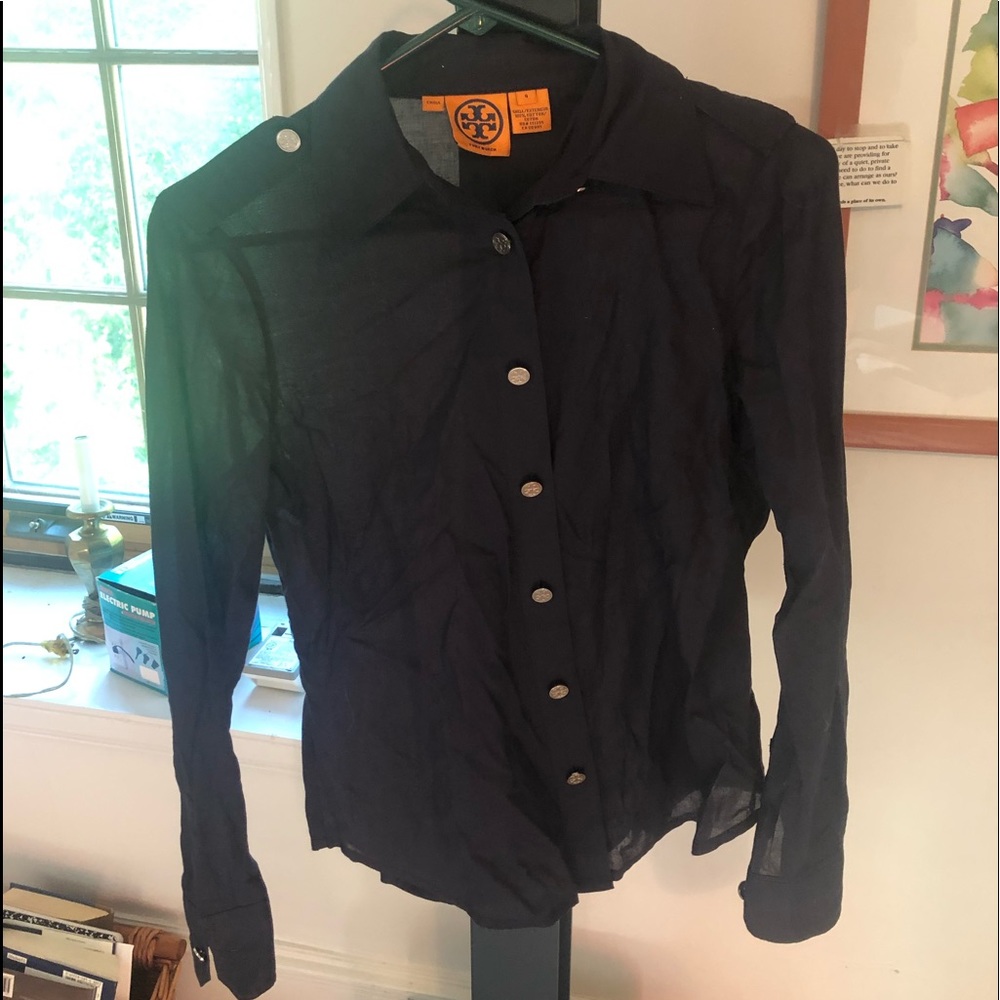 Tory Burch - Navy Blue Button Down